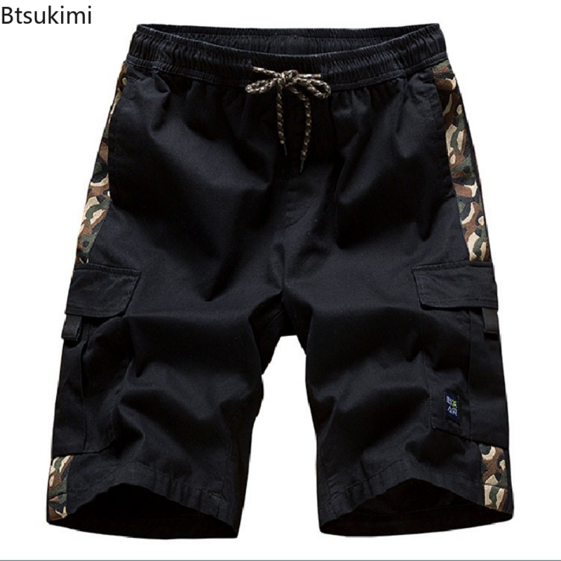 Pantalones cortos informales de algodón para hombre, Shorts de talla grande 7XL 8XL, diseño de cintas, Hip Hop, 2023