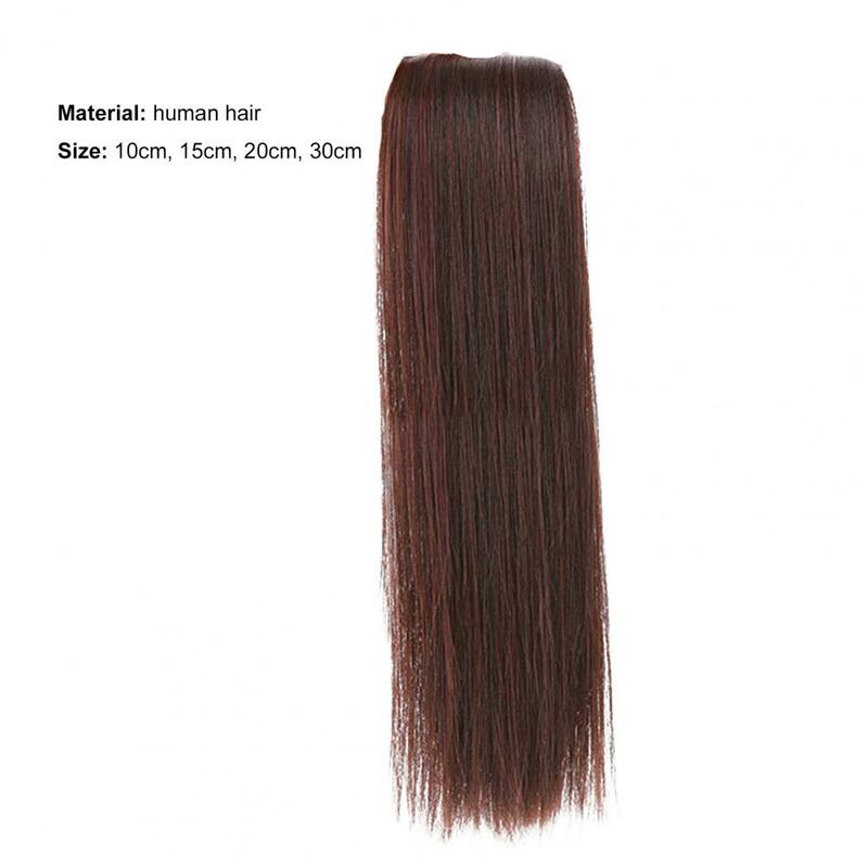 Extensão longa invisível do cabelo humano para a fêmea, cabelo do suplemento, grampo elástico, almofadas da peruca, penteado sintético, 20 cm, 15 cm, 20 cm, 30cm