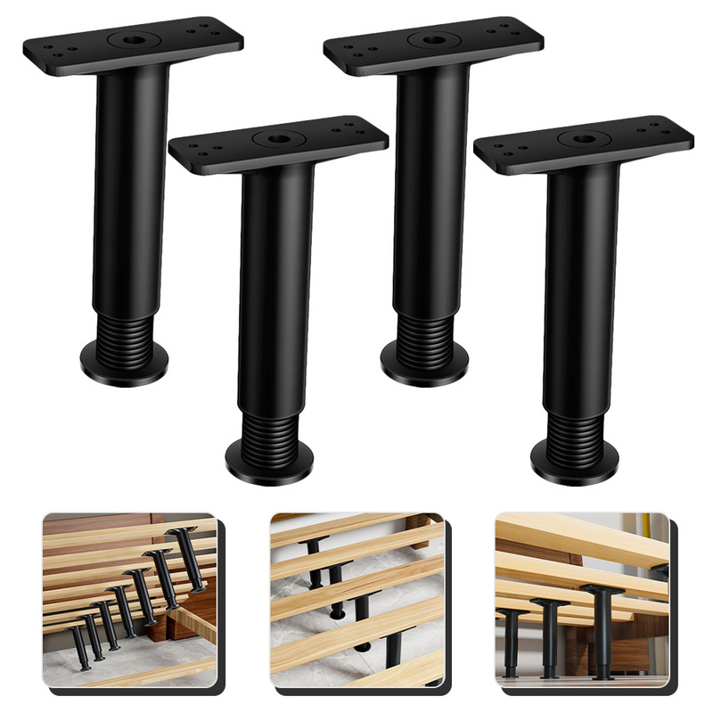 4Pcs Adjustable Bed Frame Legs Bed Frame Support Leg Bed Frame Legs Replacement