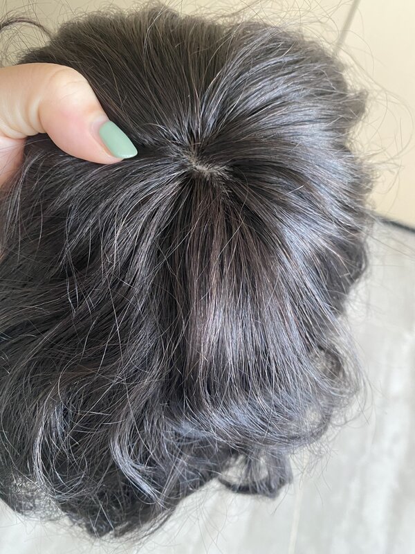 Мужской парик из искусственной кожи и швейцарского кружева, прямой парик из 100% человеческих волос на шелковой основе