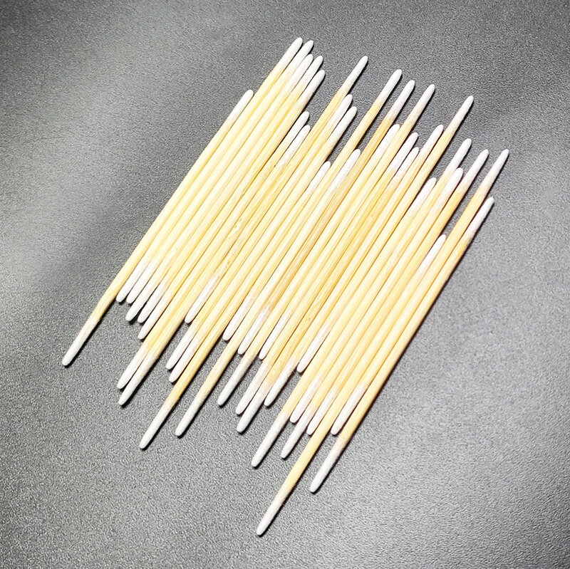 Tampone di cotone Microblading con bastoncini di legno