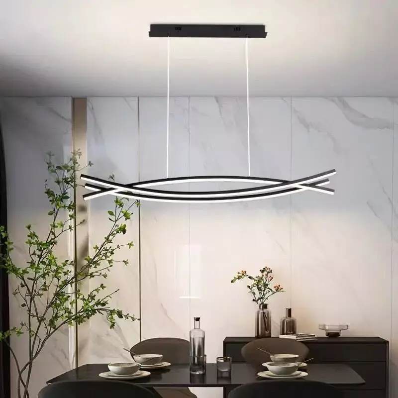 Plafonnier LED Suspendu au Design Moderne, Luminaire Décoratif d'Nik, Idéal pour un Salon, une Salle à Manger, une Cuisine ou une Chambre à Coucher