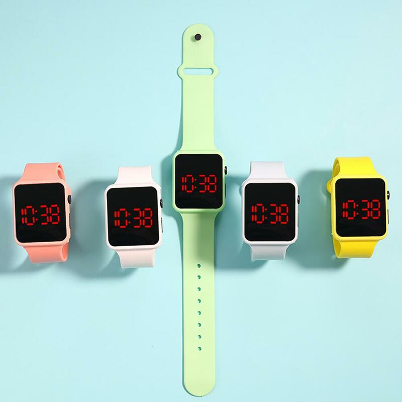 Präzises Timing bequem zu tragen LED quadratische Uhr Kinder mode Armbanduhr Spielzeug für Kinder