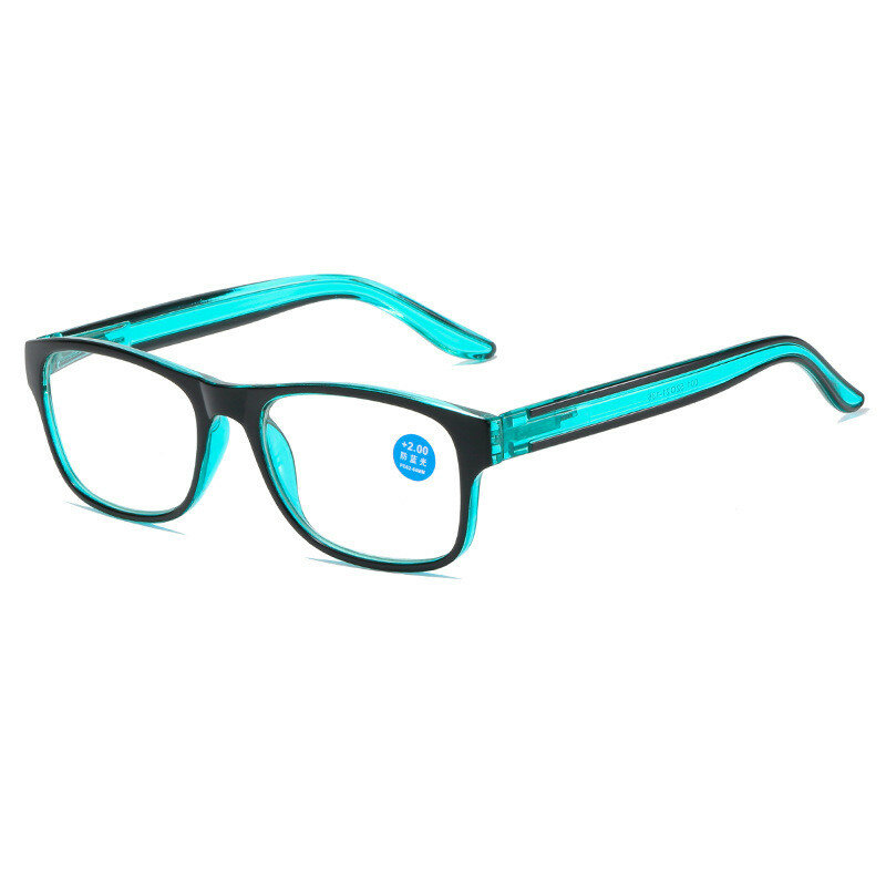 Occhiali da lettura Anti luce blu moda donna uomo Clear Sqaure Computer occhiali da vista presbiti gambe a molla occhiali da vista