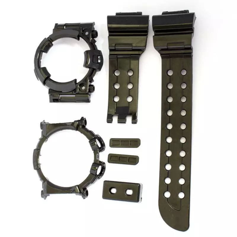 Transparente Silicone Watch Bands, pulseira impermeável, pulseira de borracha, capa de gelo, Sport Watchbands Tools, gwf1000 para gwf-1000