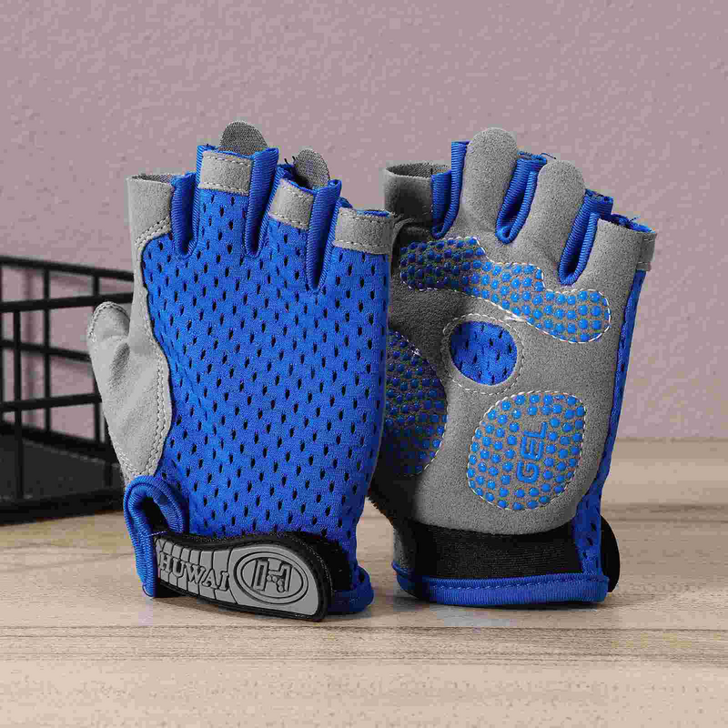 Guantes de gimnasio de medio dedo, guantes pequeños de ciclismo, guantes antideslizantes para actividades al aire libre, tamaño M, 1 par