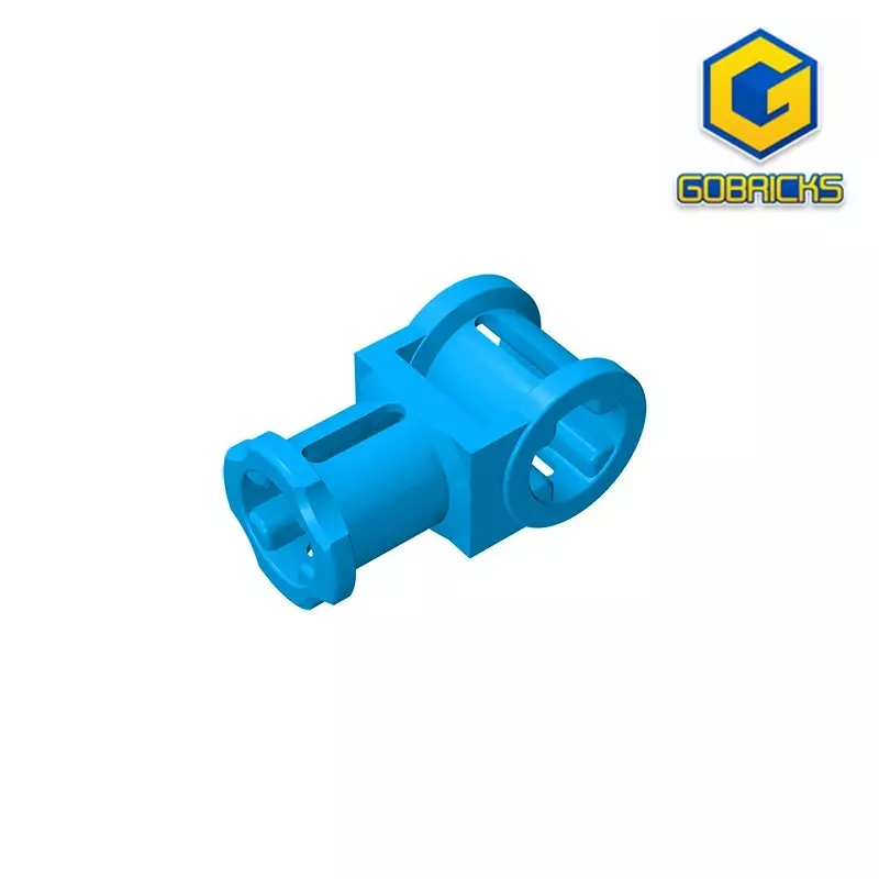Gobricks-conector de eje con orificio de eje, GDS-931 técnico, compatible con lego 32039, bloques de construcción educativos, bricolaje, técnico