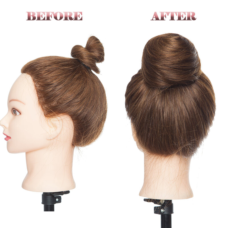 SEGO 100% Human Hair Bun Extension Donut Chignon Hairpieces for Both Women and Men Instant Up-Do Bun Drawstring Scrunchies