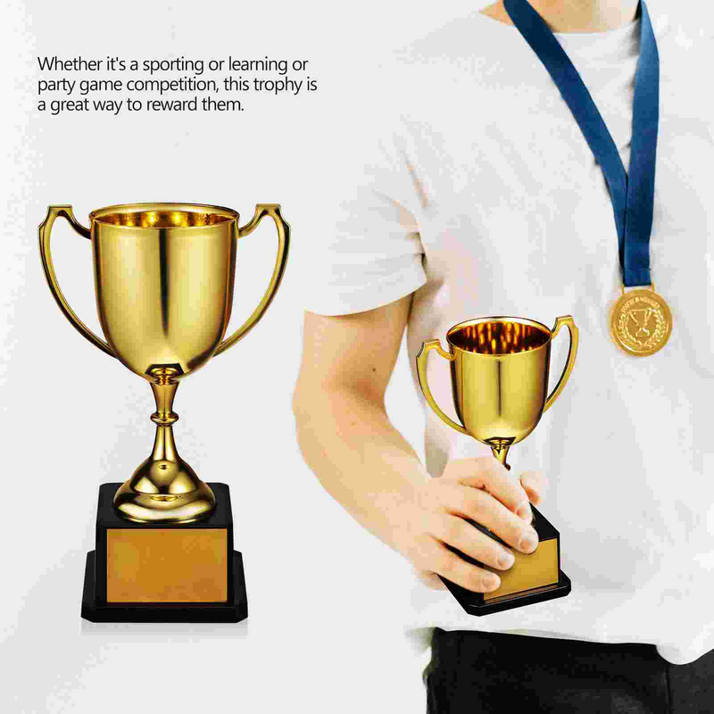 Trofeo d'oro con lamina di plastica trofeo d'oro trofei d'oro medaglie regali di pallacanestro Unisex Halloween