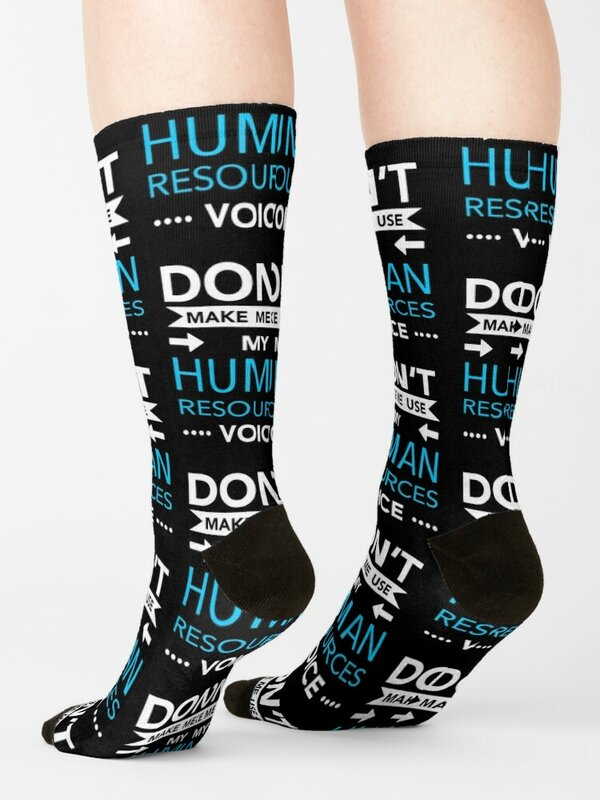 Don't Make Me Use My Human Resources Voice Socks set Climbing anime Socks For Girls Men's