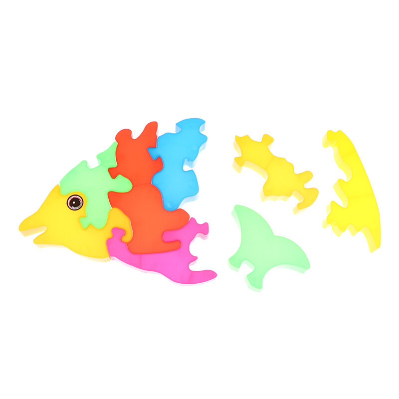 Colore pesce Jigsaw Puzzle animale Puzzle giocattoli studenti fatti a mano pesce Puzzle giocattolo regalo per bambini