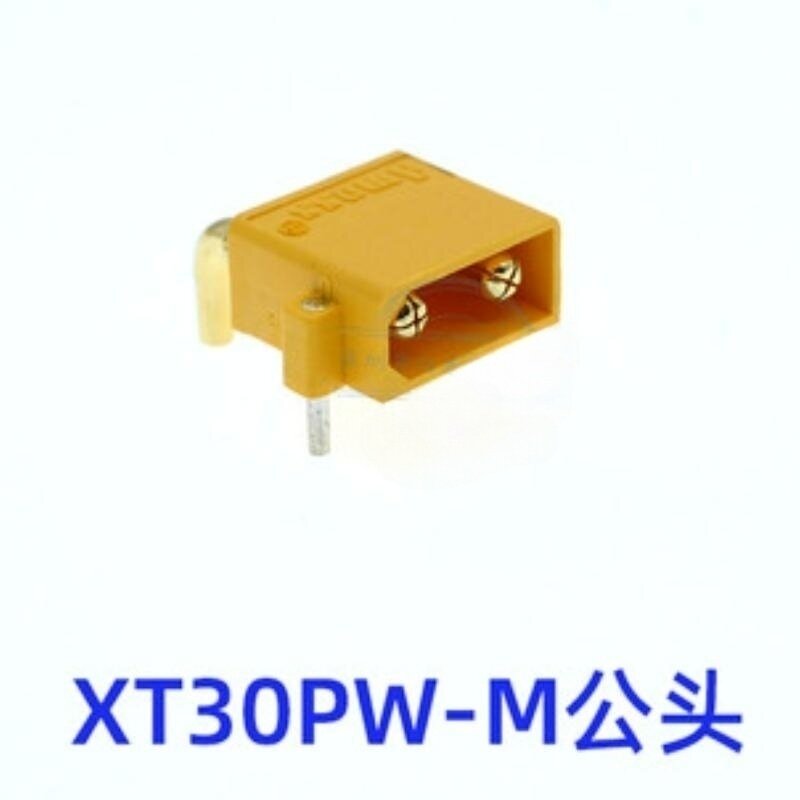 Conector de ângulo direito dourado para modo RC, XT30PW, ESC, motor, placa PCB, XT30, atualização, 10 pares, 20pcs