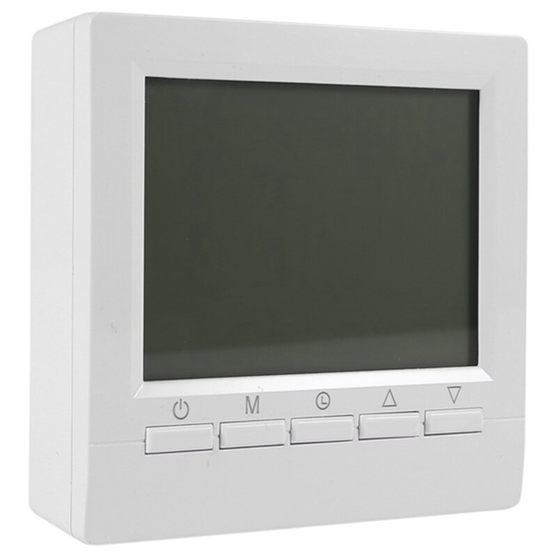 Termostato de aquecimento de parede branco, regulador de temperatura para caldeiras, termostato programável semanal, 1 conjunto