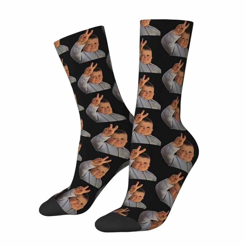 Hasbulla Christmas Socks Hiking 3D Print Boy Girls Mid-calf Sock