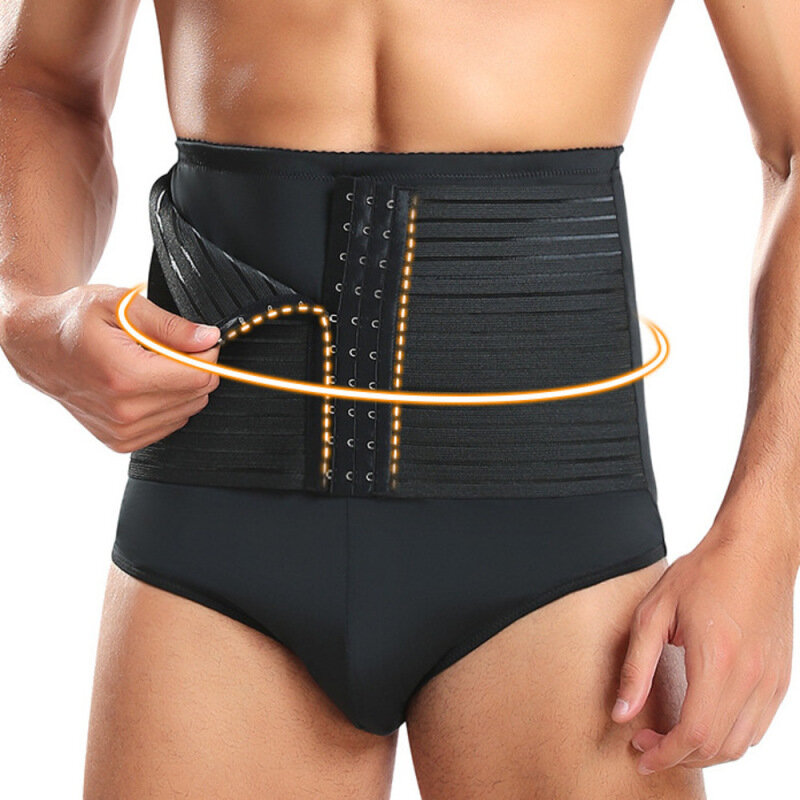 Men Tummy Control Shorts Shapewear High Waist Slimming Body Shaper Liposuction Compression Underwear Briefs Seamless