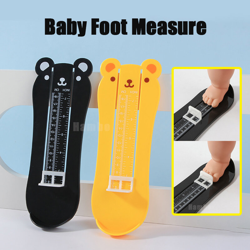 Medidor de pie para bebé, herramienta de medición de tamaño de zapatos, regla de pie para niño pequeño