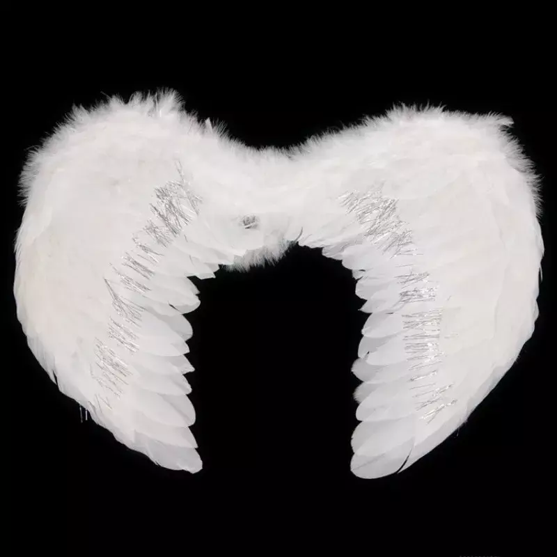 Bright Angel Feather Wings Baby Growth Commemorative Photography Props Children's Activities Performance Clothing Birthday Gift