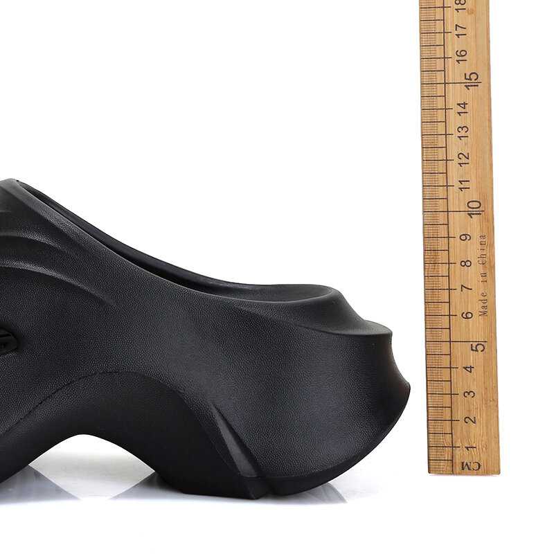 Pantofole in Eva con suola spessa in stile coreano donna 2024 sandali da spiaggia con zeppa con plateau grosso donna diapositive scarpe estive per interni ed esterni