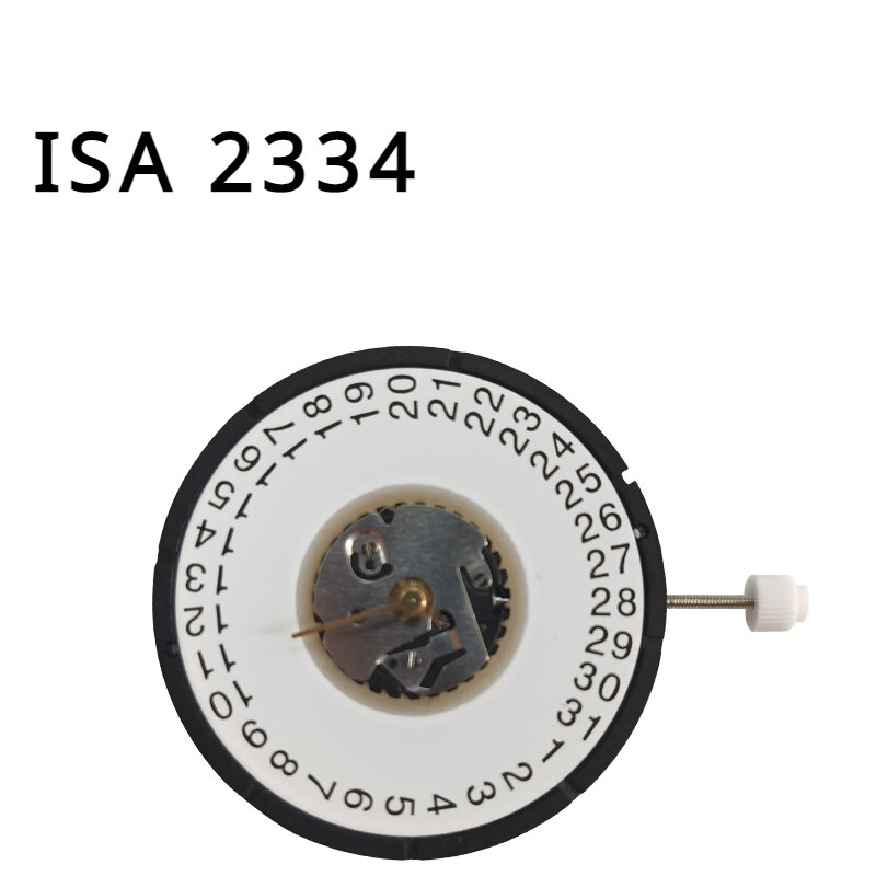 Nuovo originale svizzero ISA 2334 data di movimento a 3 lancette movimento al quarzo Cal2334 accessori per il movimento dell'orologio