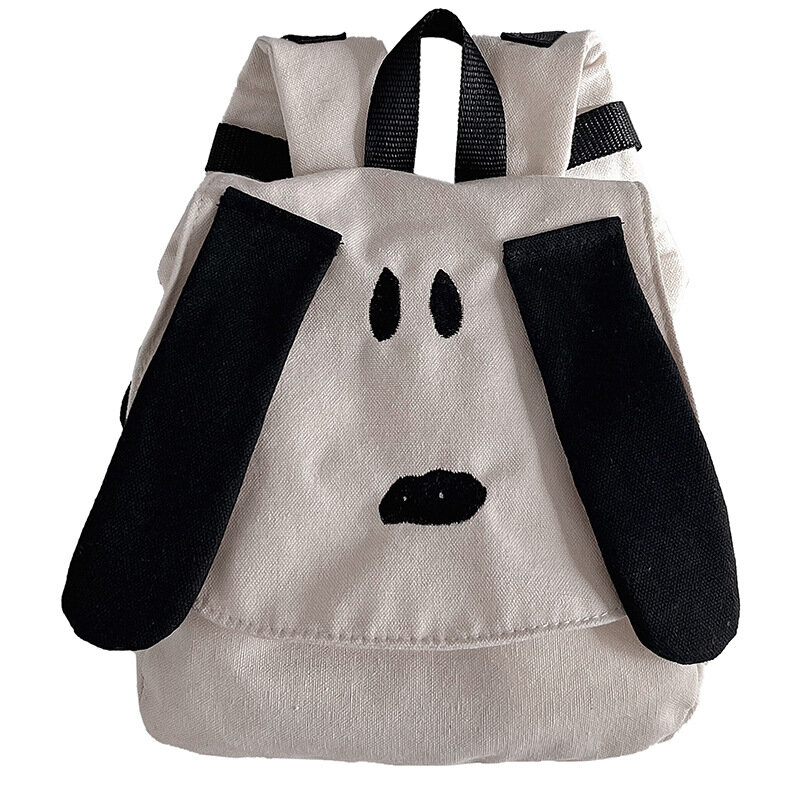 2023 New Children's Backpack Cartoon Cute Dog Fashion Baby Contrast Canvas Travel Bag for Boys Girls