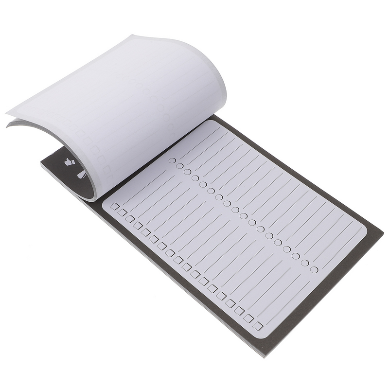 Bahan makanan magnetik buku catatan daftar kulkas buku catatan untuk kulkas belanja
