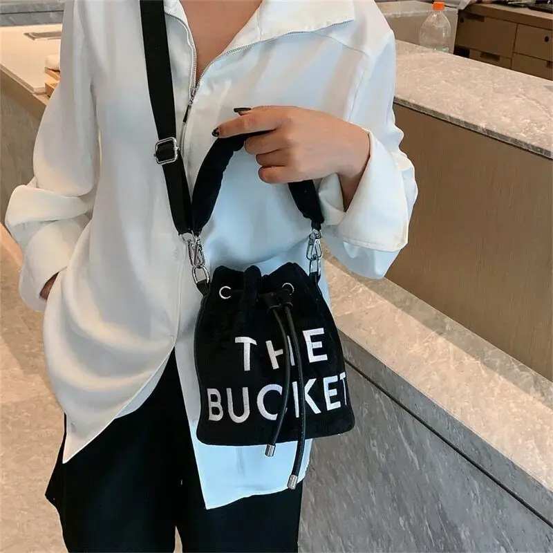 2023 tas selempang bahu Bucket trendi tas tangan wanita tas Messenger kualitas tinggi