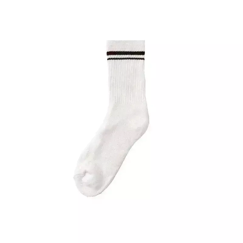 LO Mid-tube unisex Four Seasons Calf Socks Basketball Tennis Football Sports Casual Socks Classic Stripes Yoga Stockings
