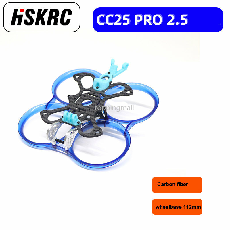 HSKRC CC25pro interasse del telaio da 2.5 pollici 112mm in fibra di carbonio con condotto TPU 3D Print Part per O3 Snail Avatar Air Unit RC FPV Drone