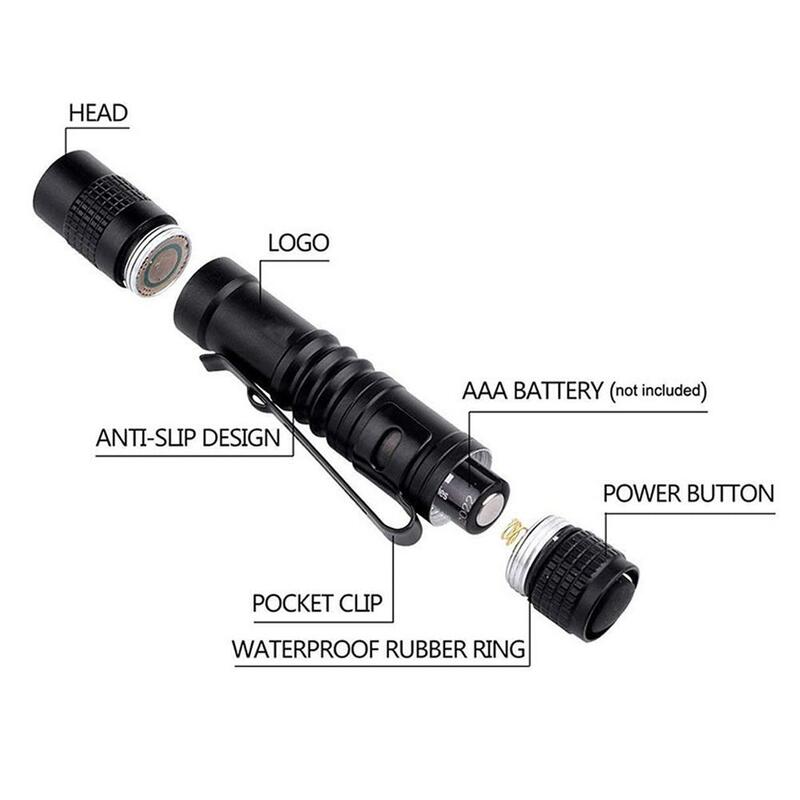 LED Pocket Pen Light Flashlight Small Mini PenLight With Clip Penholder Perfect Flashlights For Inspection Work Repair Camping