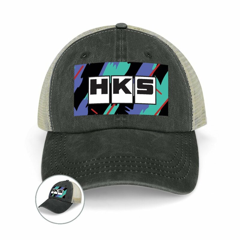 HKS-Chapéu de cowboy retrô para homens e mulheres, chapéu do anime do Natal, chapéu do golfe, golfe, teste padrão do vintage
