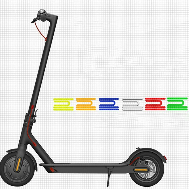 Autocollants de moulage en PVC pour scooter électrique, réflecteur Pro, accessoires de sécurité, style arrière, tout neuf, ensemble de 4 pièces, M365