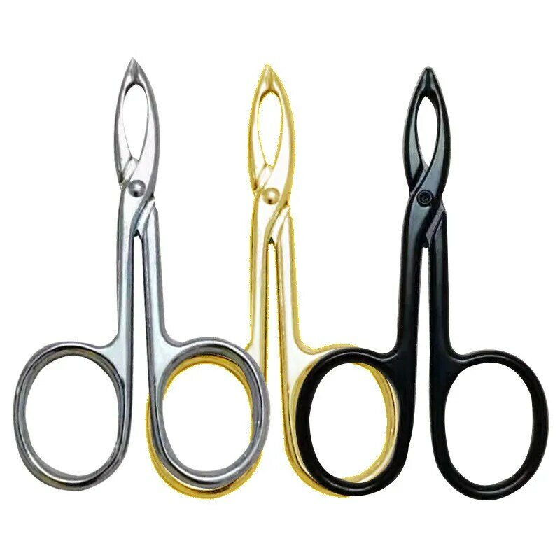 Щипцы для бровей, пинцет для наращивания ресниц, профессиональные инструменты для наращивания волос, диагональные щипцы из нержавеющей стали для дизайна ногтей
