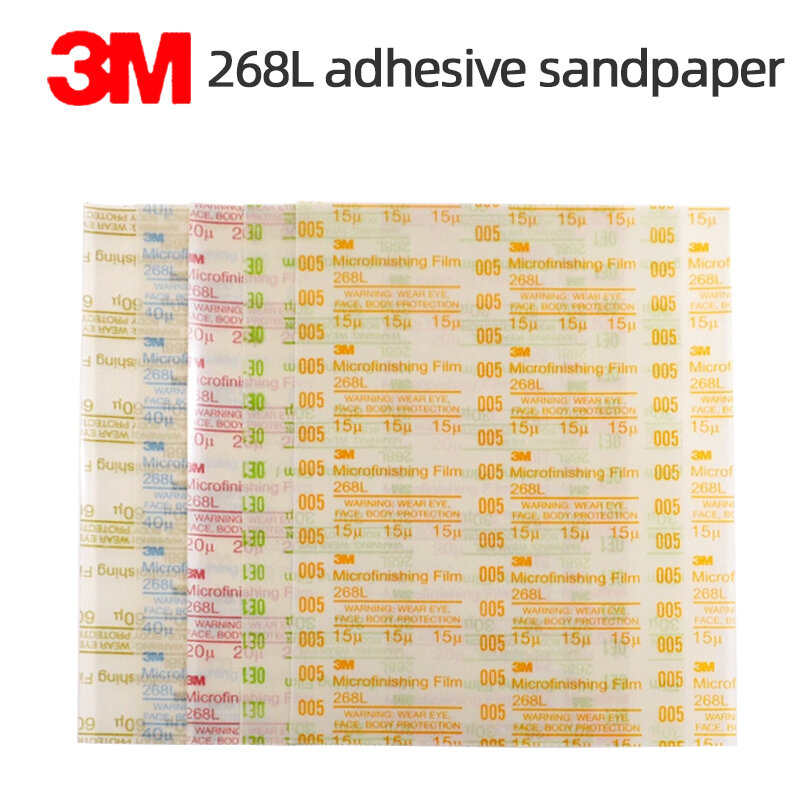 3M268L Adhesive Backed Transparent Film Sandpaper Spot Grinding Self Adhesive Grinding Precision Polishing Grinding Disc