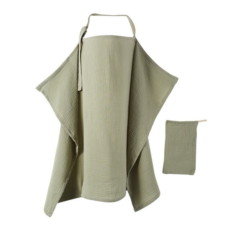 F62D Полотенце для грудного вскармливания для мамы, хлопковое покрытие для детского кормления, защитное детское полотенце для