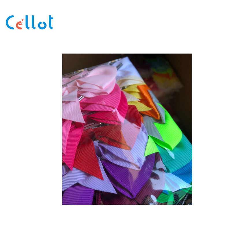 CELLOT-lazos para el pelo de Boutique de 3,5 "para niña y niño, diademas de cinta de grogrén con pinza de cocodrilo, 20 colores, 40 unidades (20 pares)