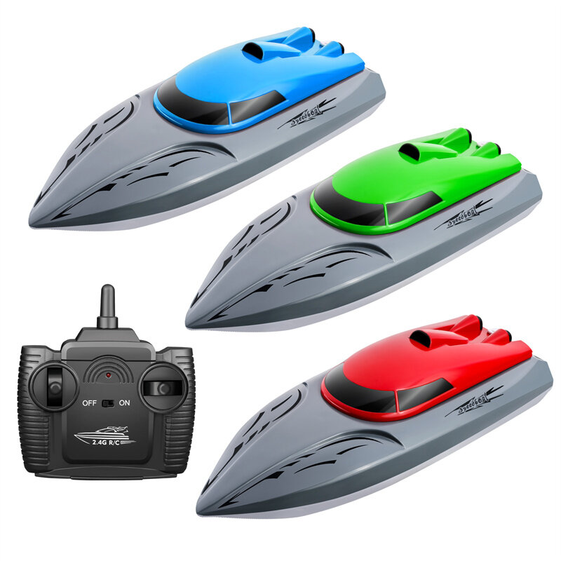 Elektryczny pilot 2.4G łodzi motorowej dla dzieci wodne zabawki łodzi do wielokrotnego ładowania, bezprzewodowa łódź zdalnie sterowana