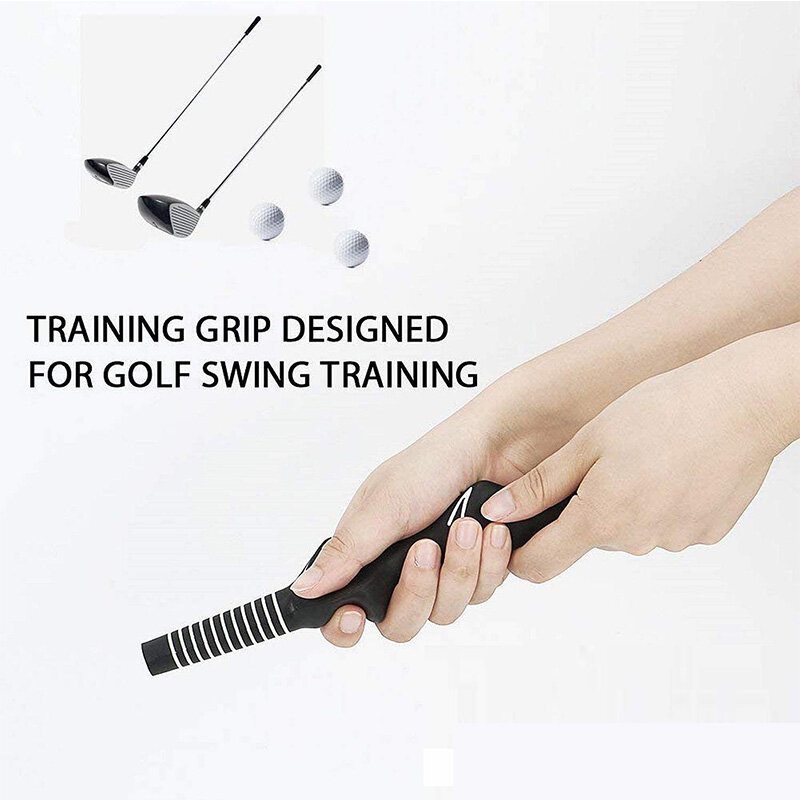 Durável borracha Golf Pole Grip, Golf posição prática ferramentas, Forma de mão, Swing formação, ao ar livre, alta qualidade