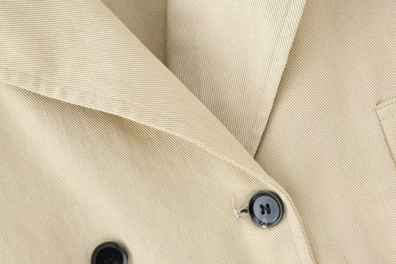 Женская новая мода с поясом Повседневная двубортная стандартная Куртка Пальто Ретро женское пальто с длинным рукавом шикарный топ