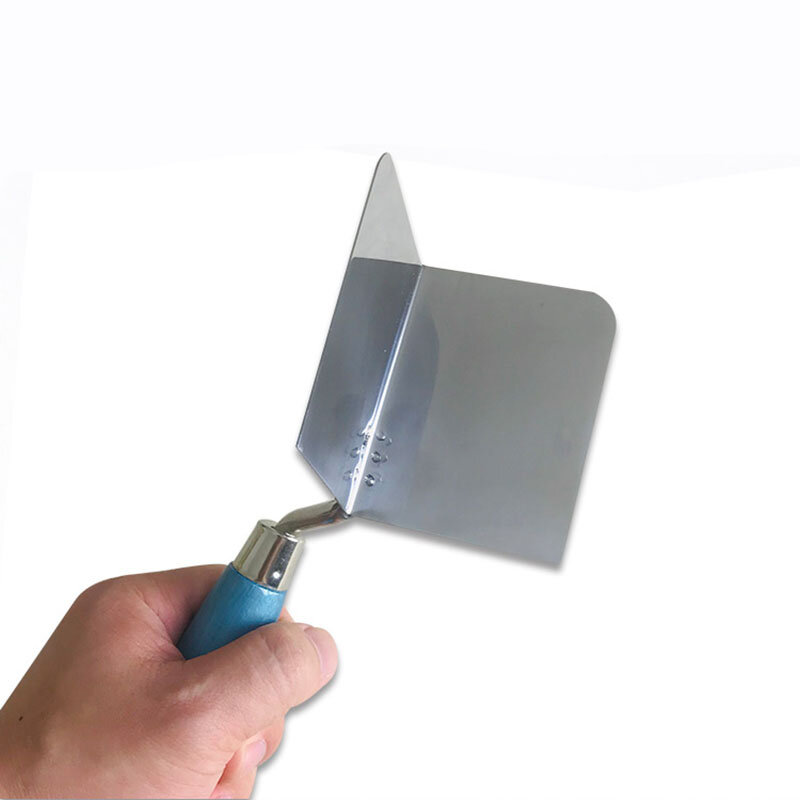 A Pair of Inner and Outer Corner Trowel Internal and External 90 Degree Sheetrock Stainless Steel Drywall Corner Trowel