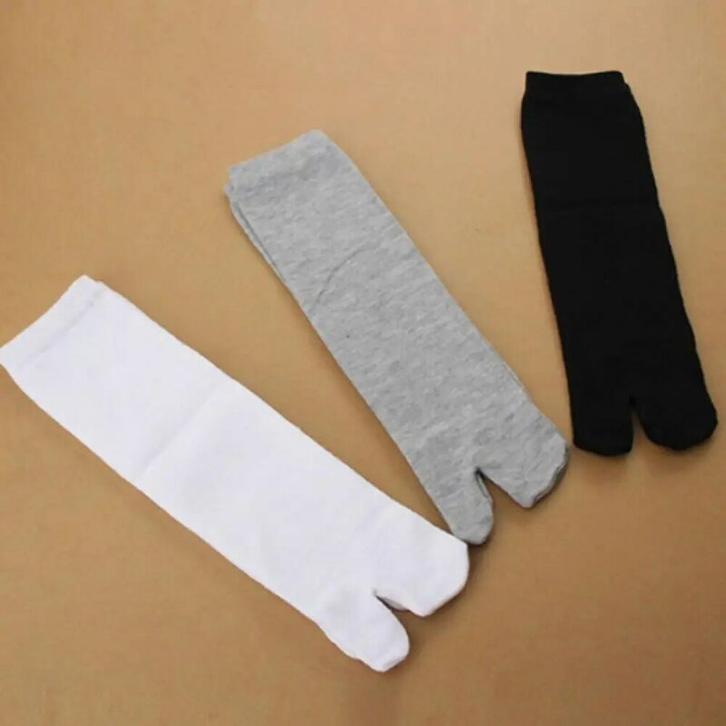 Бамбуковые японские носки для женщин, японское кимоно, шлепанцы, сандалии с разрезом, Tabi Ninja, летние дышащие носки с двумя пальцами