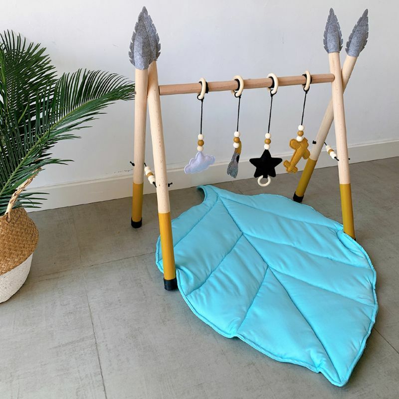 Large Non-Slip Infant Tree Leaves Floor Carpet Food Catcher Protects for Kids