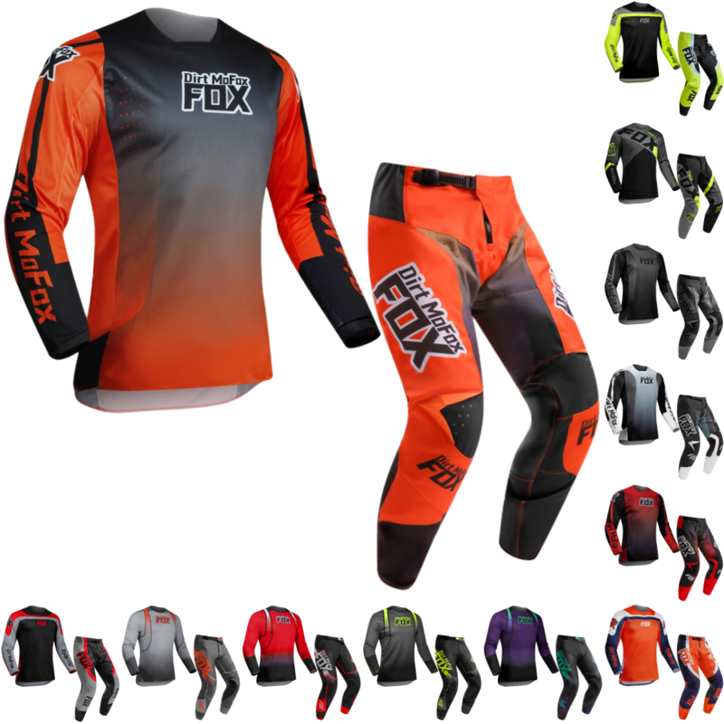 Sujeira MoFox Motocross Gear Set 180 360 Jersey Calças Combo Adulto ATV Downhill Sujeira Bicicleta Offroad Moto Suit