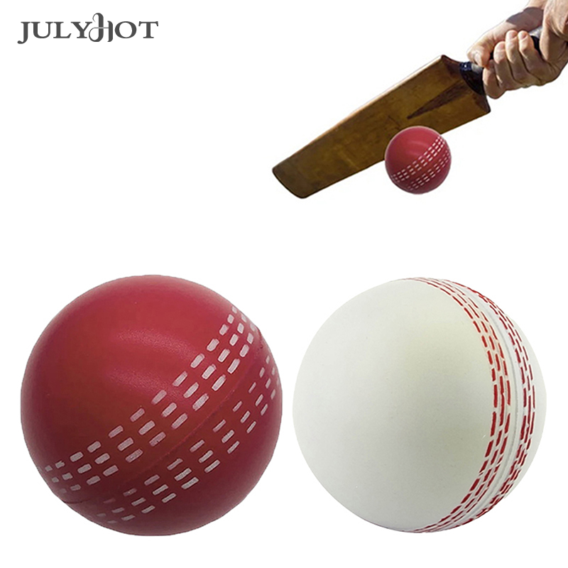 Balle de cricket en PU souple, rebond, durable, pratique du jeu et de l'entraînement, coutures traditionnelles attrayantes, tous les âges plus tard, drôle, 6.3cm