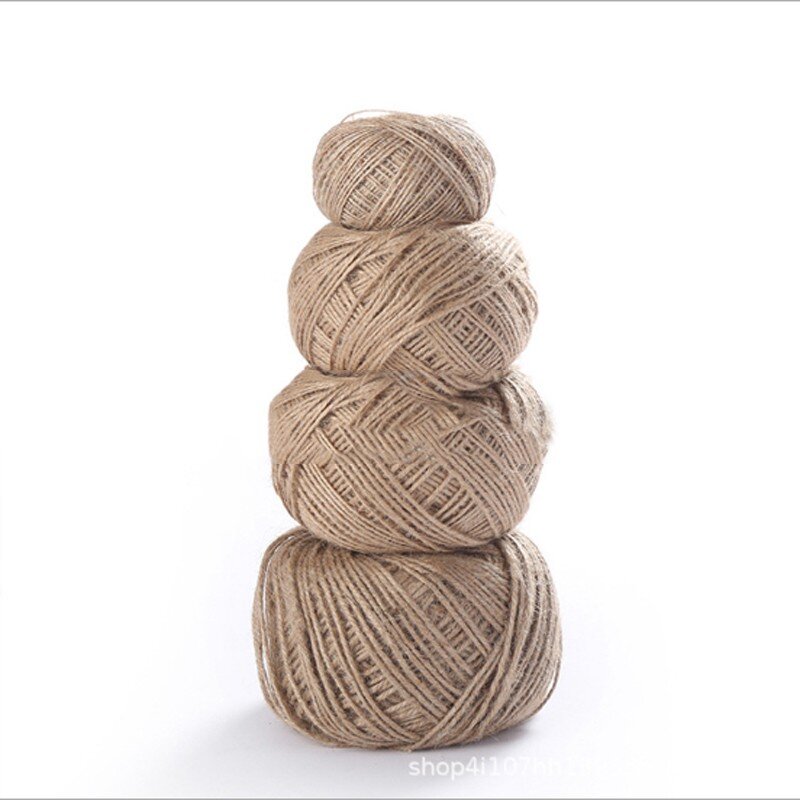 1 roll Natural Hemp Rope Party Wedding Gift Wrapping Cords Thread DIY Florists Craft Decoration