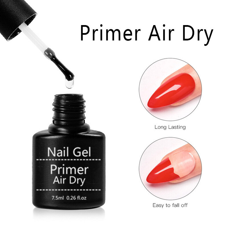 7.5ml Fast Air Dry Primer Matt Top Gel Base Primer Top Coat e Base Ccoat Soak Off Gel Nail Polish per Nail Art Design
