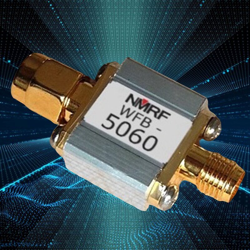 UWB sem fio sistema especializado SMA interface, filtro bandpass banda largura, NMRF, 5.8G, 5000 a 6000MHz