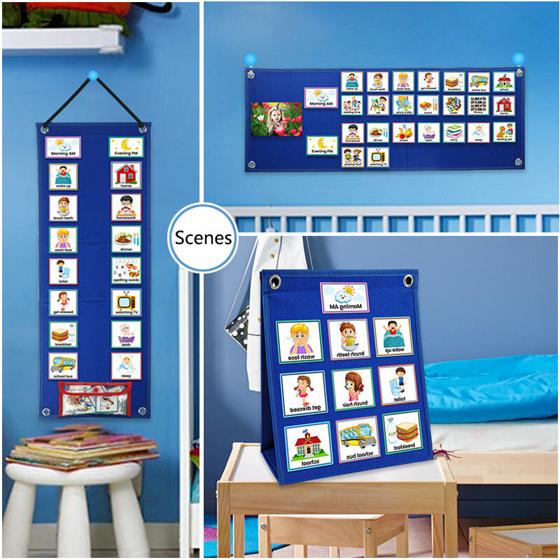70 peças crianças calendário visual rotina diária cartões casa carta de tarefas bons hábitos jogos de treinamento para 3-6 anos de idade montessori brinquedos