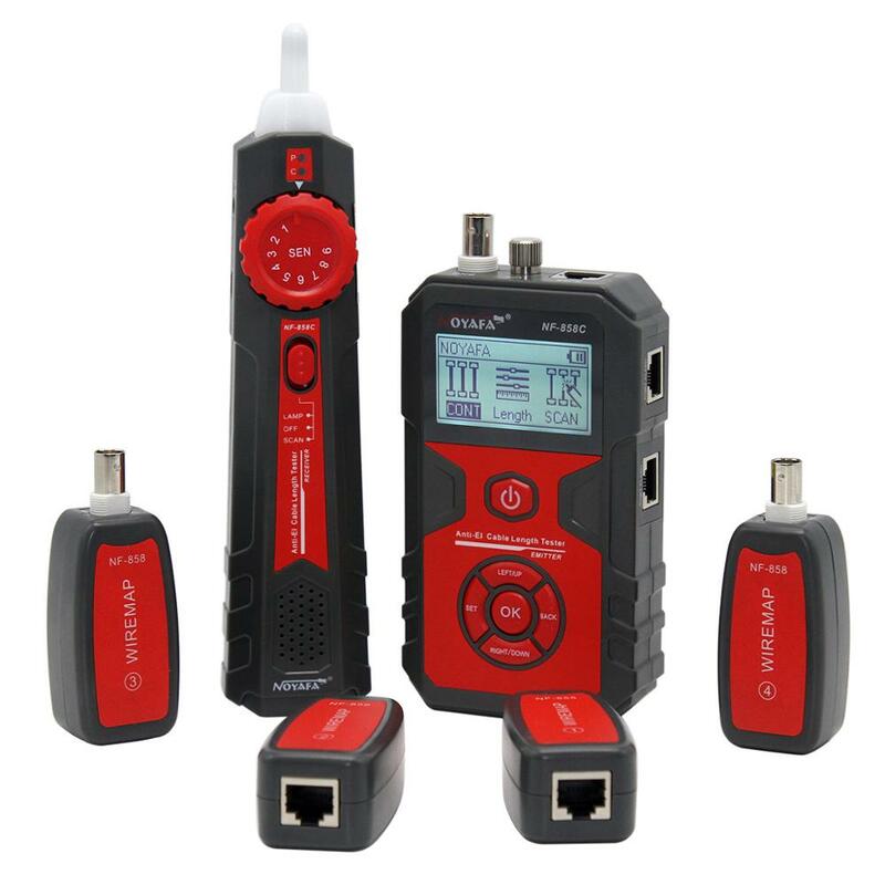 New NOYAFA NF-858C Trace Cable Line Locator Portable Wire Tracker Cable Tester Finder Network Cable Testing BNC Measure Cable