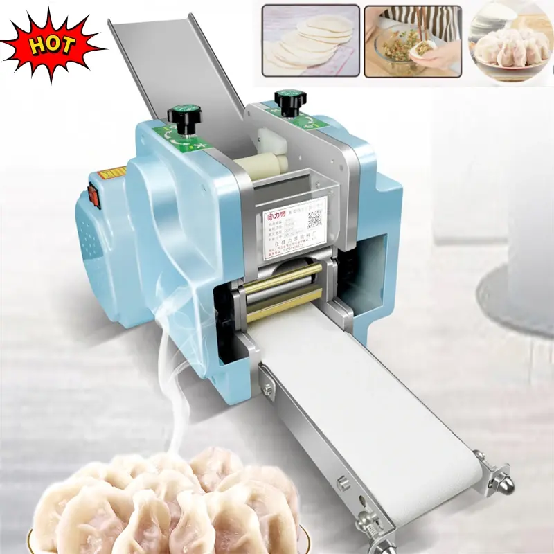 Máquina automática para hacer dumplings, máquina para hacer dumplings pequeños, comercial, Chaos Skin, 1 redondo, 1 cuadrado y 1