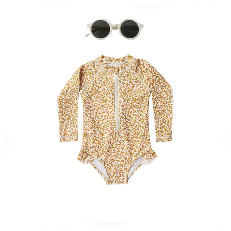 Rylee-Conjunto de traje de baño para niñas, traje de baño de una pieza, prendas de vestir de vacaciones para bebés, Bikini de playa para niños